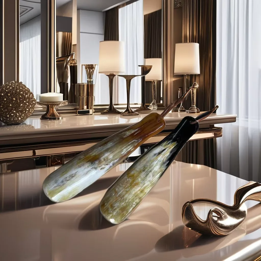 Best Glossy Finished Short Hand Custom Made Shoe Horn Lifter Customizable Sizes for Easy Shoe Wearing in India