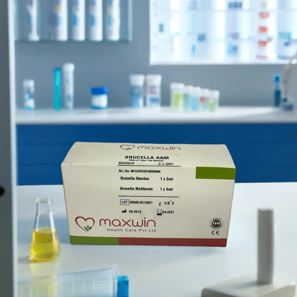 Maxwin 2x5 ml Brucella Abortus & Melitensis Test Kit Set Top Manufacturer Exporting Finest Quality Household Medical Device