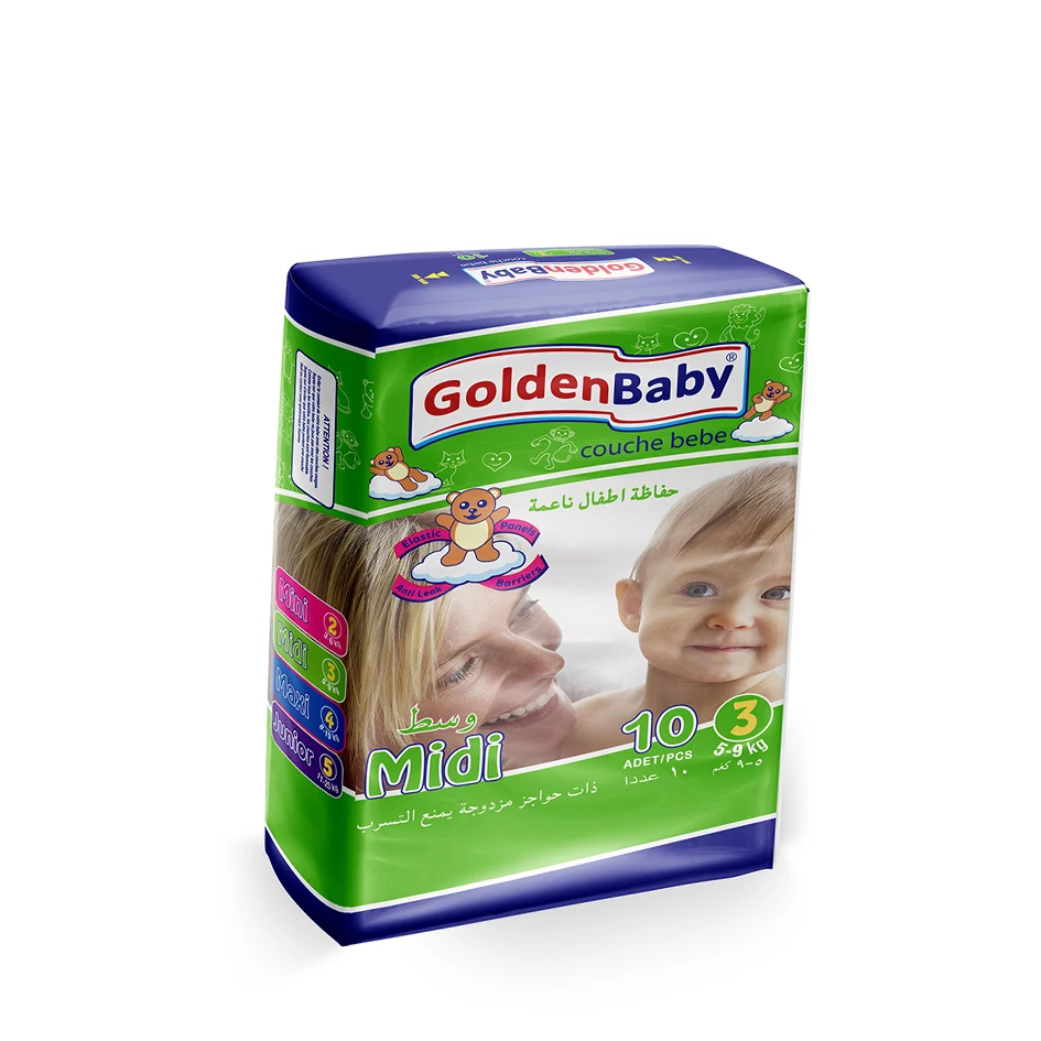 Bulk Supplier New Golden Baby Bay Diaper Midi 10 Pcs 5 To 9 Kg New Golden baby Bay Diapers at Best Price Golden Baby Diaper