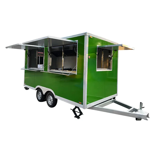 Fast Food Vending Cart Hot Dog Taco Mobile Kitchen Trailer Food Truck Snack Burger Food truck