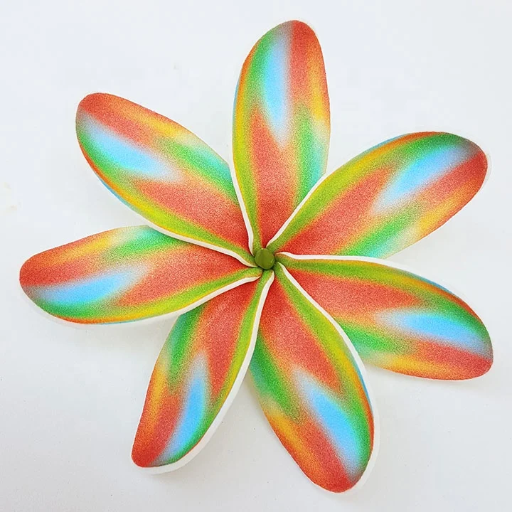 Best seller good quality Handcraft Handmade artificial tahitian foam flower with unique tattoo and color pattern
