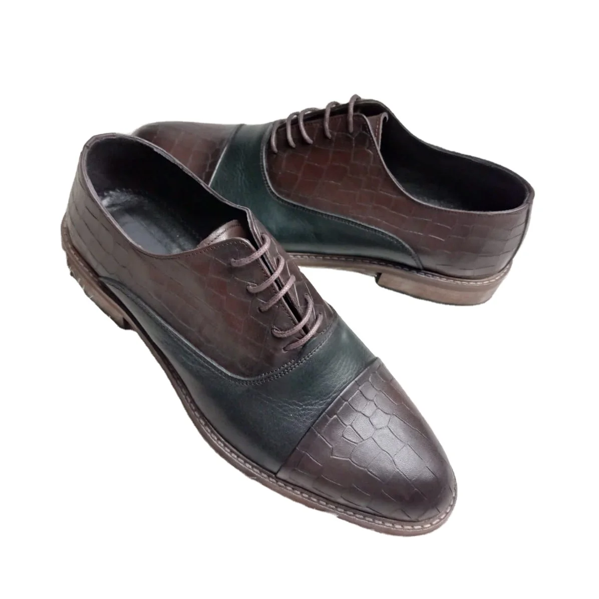 2021 Season Handmade Italian Style Genuine Leather Men Shoes Large size 38-46 mens Formal Slip On Crocodile Skin Fashion