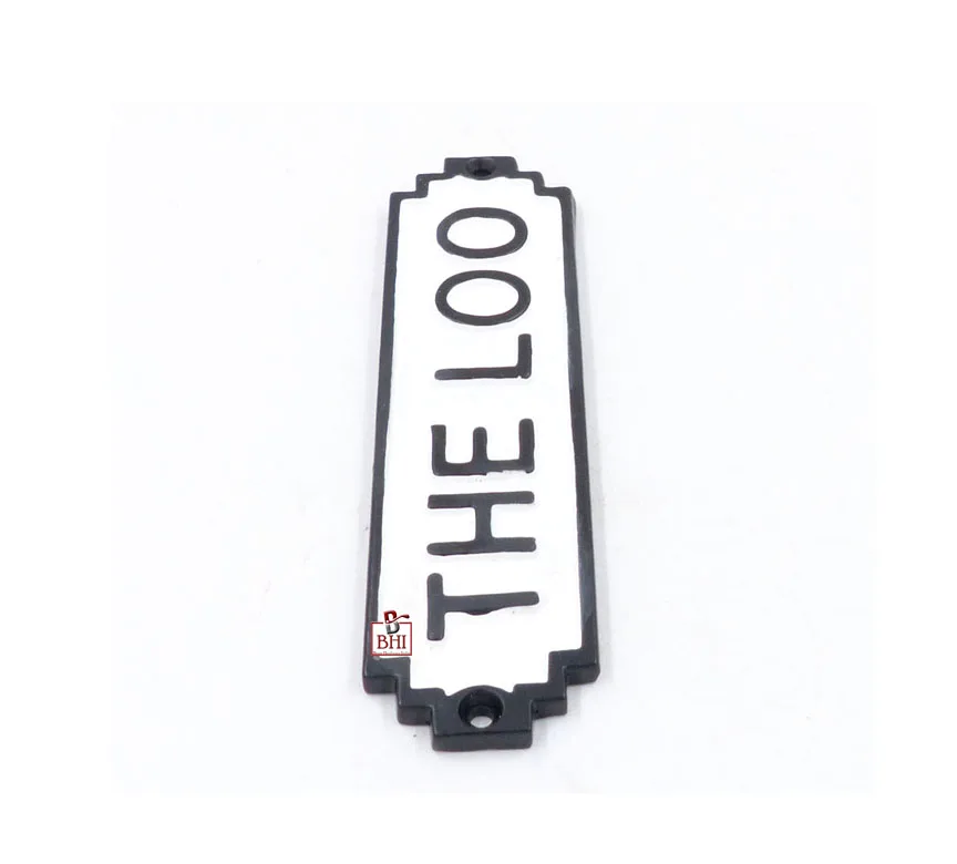 Чугунный дверной знак