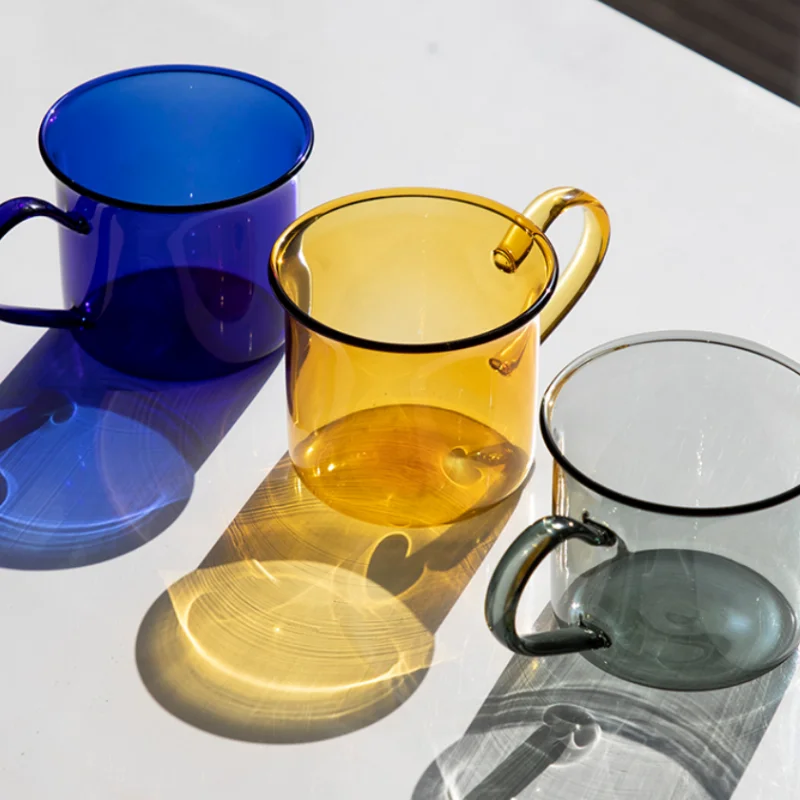 cute promotion exquisite reusable color heated drinking thermo glass coffee mug