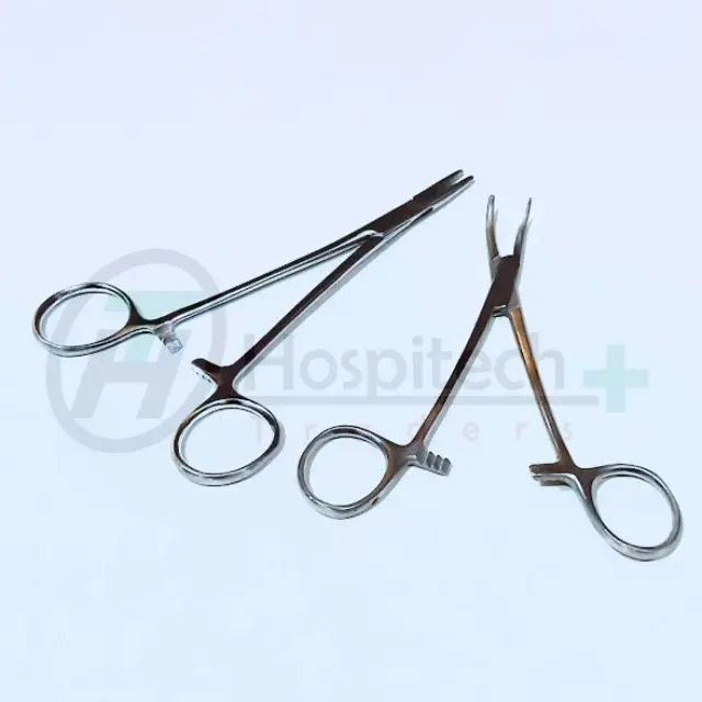 Straight/Curved Needle Holder Forceps Used To Hold/Push A Suturing Needle During Surgical Procedure Perfect For Medical Students