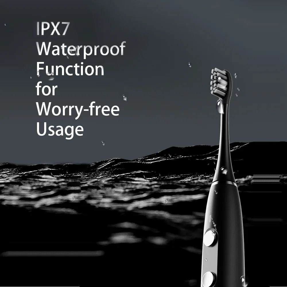 OEM New Pressure Sensor Portable Travel Ultrasonic Toothbrush Waterproof Rechargeable Sonic Electrical Toothbrushes for Adults