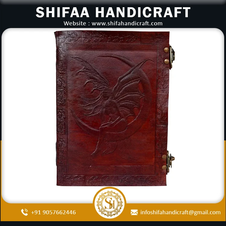 Buy Antique Design Brass Lock Notebook Notepad Writing Sketch Pad Handmade Vintage  Leather For Men And Women