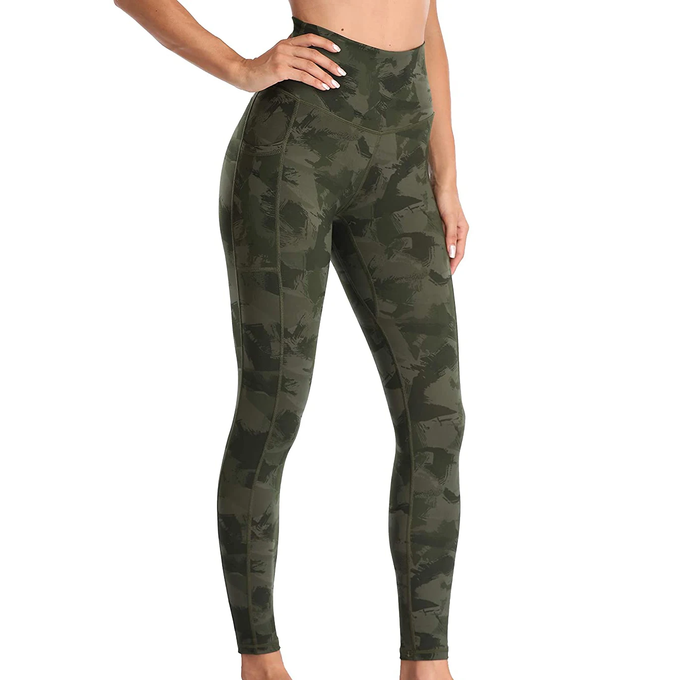 High Waist Seamless Yoga Pants Wholesale Custom Printed Women Winter Warm Sports Fitness Tights Leggings Breathable