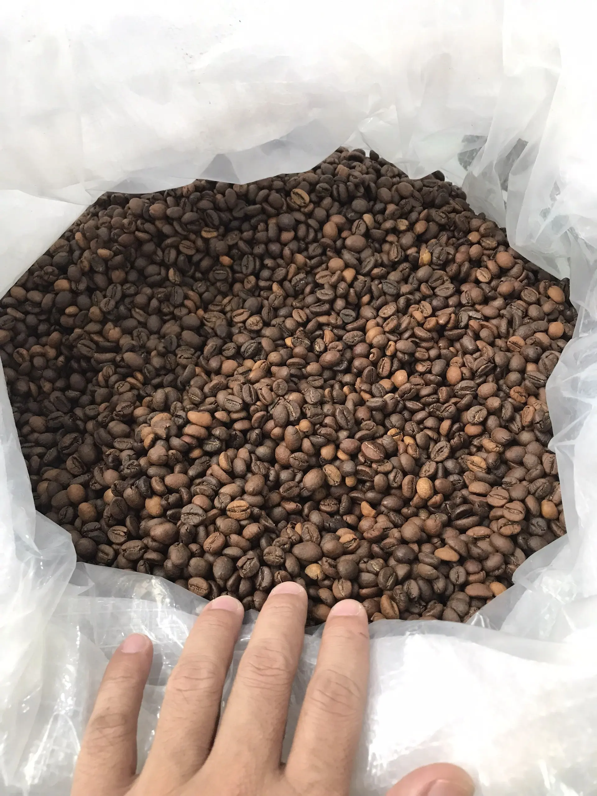 Высококачественные кофейные зерна Арабика 500 г среднее жареное жирный вкус оригинальные вьетнамские OEM