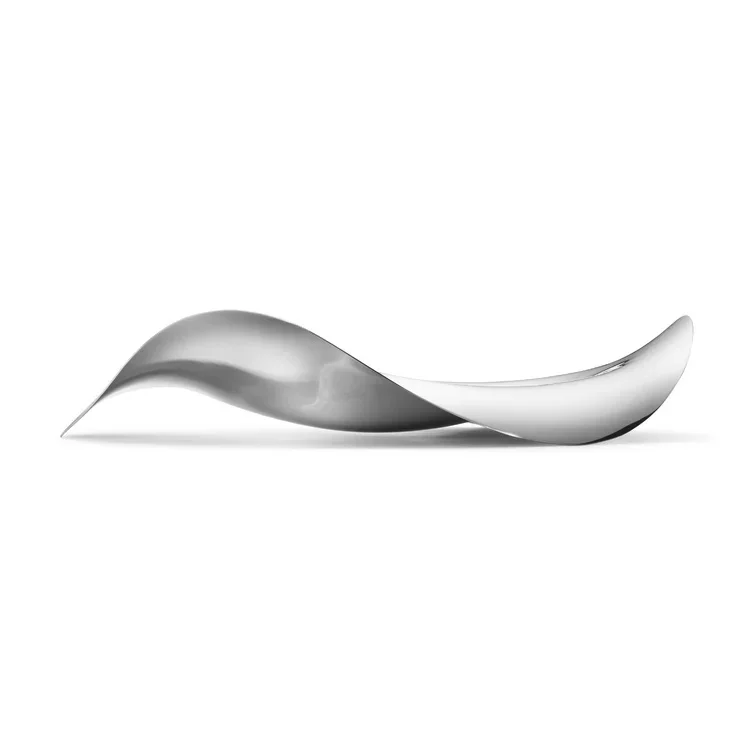 Купить Georg Jensen Cobra овальной формы лоток с зеркальной полировкой из нержавеющей стали размерами 14x14x3 дюйма