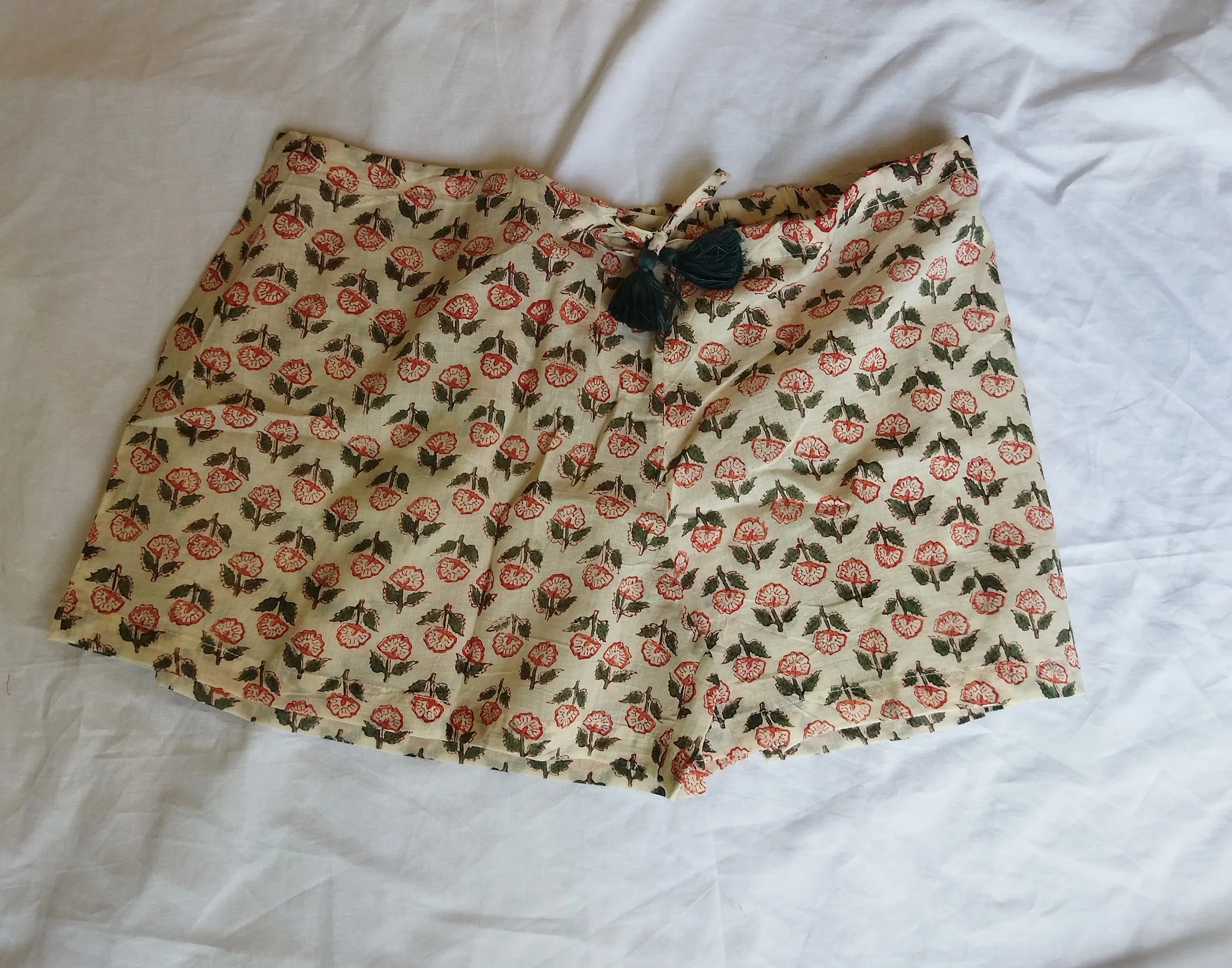 Шорты женские хлопковые с цветочным принтом короткие шорты для сна лета и осени