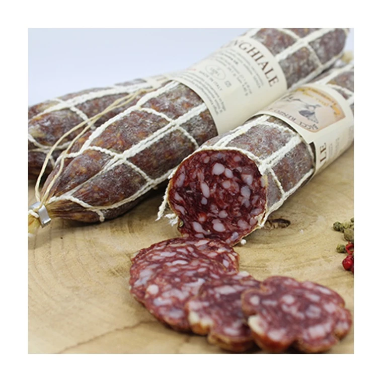 Made in Italy Salame italian food tuscany cured meat wild boar salami sausage