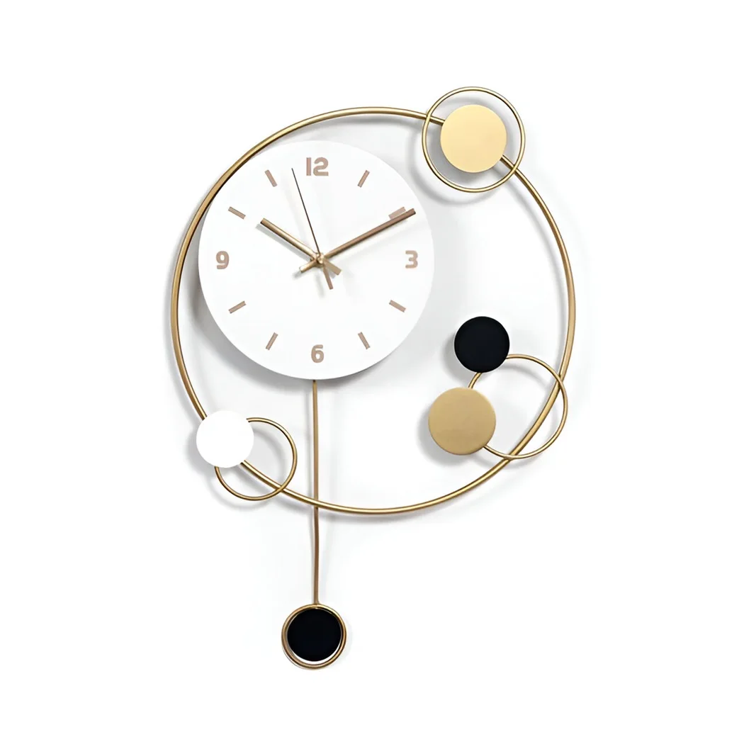 Beautiful Design Multicolor Handmade Designer Metal Wall Clock For Home And Living Room Wall Mounted Hanging Clock