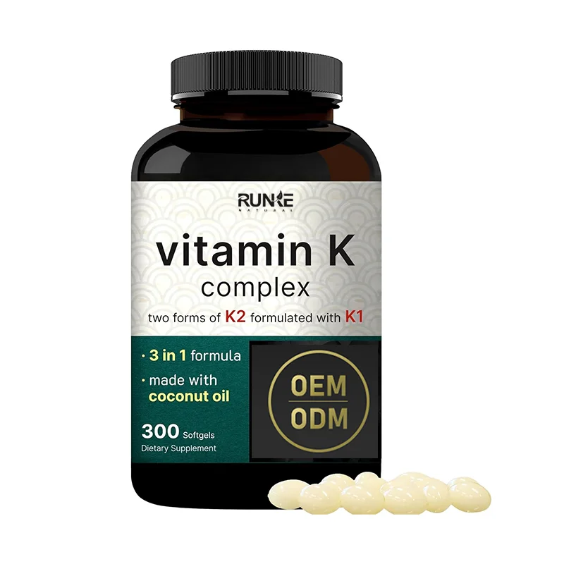 Health Supplement Vitamin K1,K2,K3  Vitamin K Complex Capsules