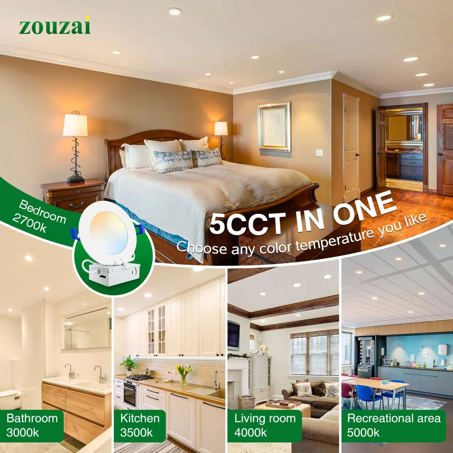 5w 9w 12w 15w 18w Led Downlight 220v Ceiling Light Round Led Panel Cold Warm White Led Spot Light