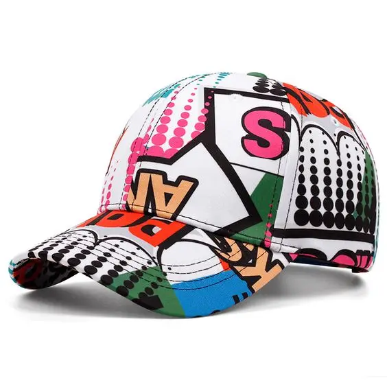 Classic European and American Style Sporty Baseball Caps Affixed Cloth Embroidery Snapbacks Hats Unisex Custom Printed Cap