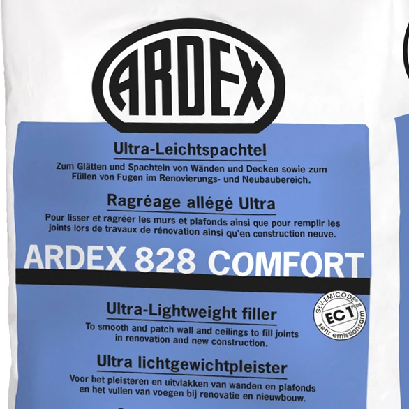 Wall Filler 25 kg Wall Filler Plaster Spatula ARDEX A 828 Filling Compound and Smoothing Plaster