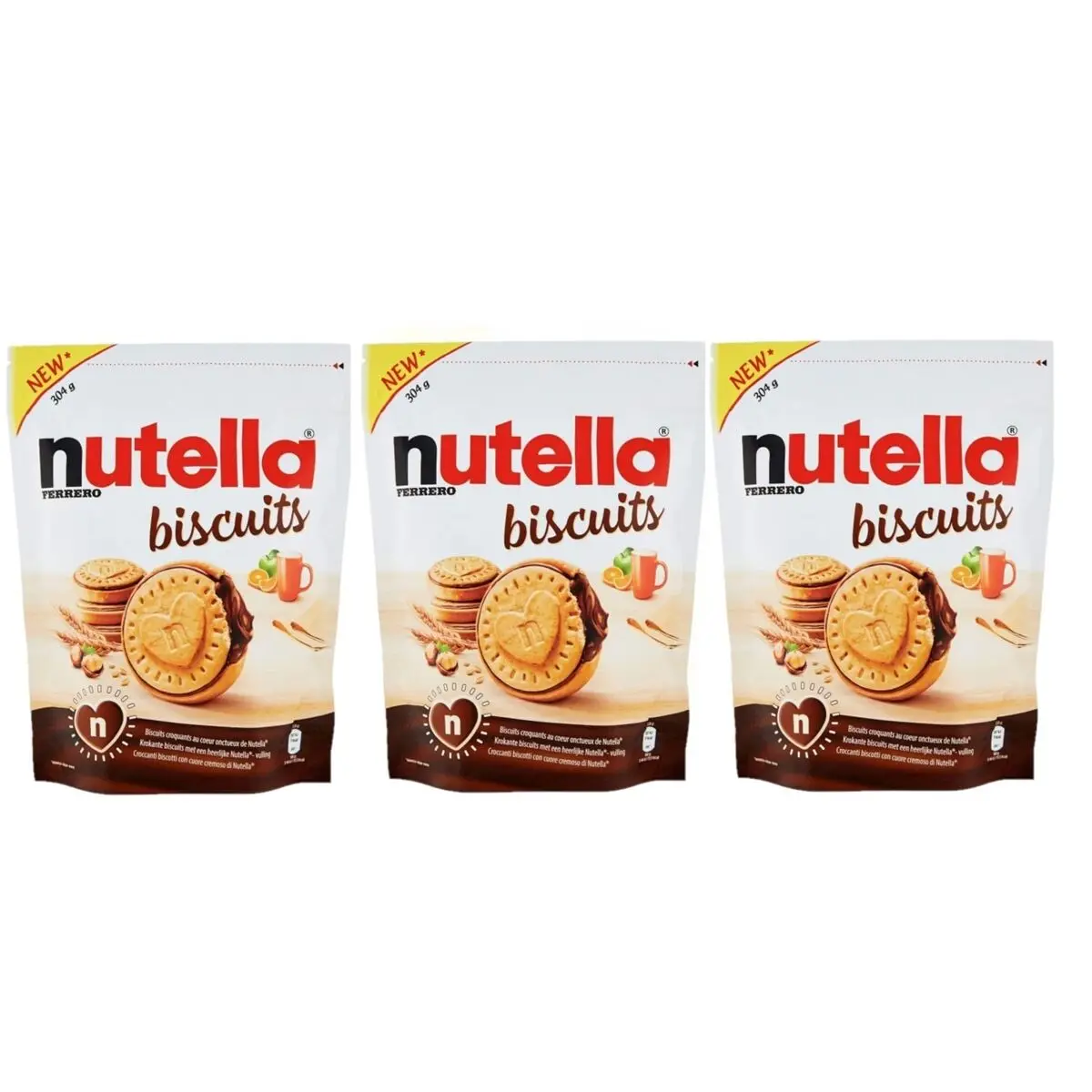 Nutella Biscuits Cookies filled with Nutella Hazelnut Spread For Sale