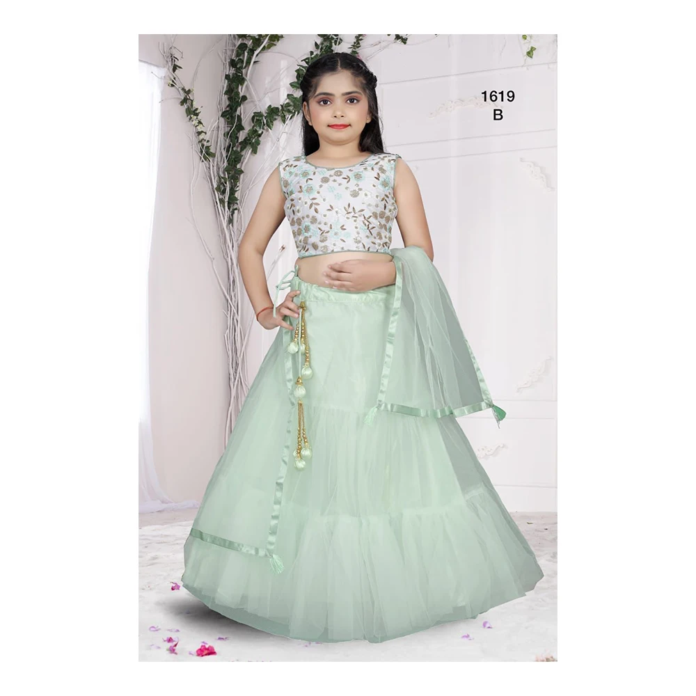 Новейшая коллекция свадебной одежды и праздничной детская одежда Lehenga Choli доступна по лучшей оптовой