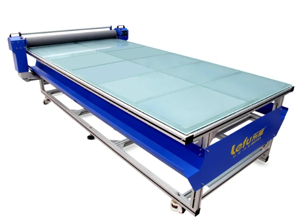 LEFU 1700mm*4000mm 4m Length Cold and Hot Flatbed laminator Applicator Table for Glass or KT Board