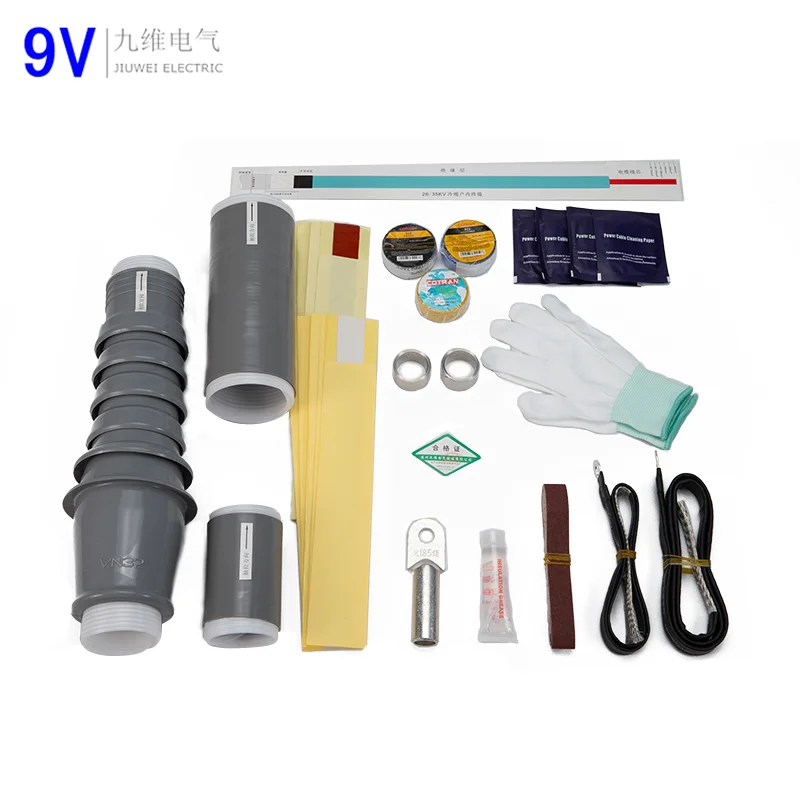 Outdoor Low and High Voltage Coaxial Cable Connecting Underground Splice Cold Shrink Cable Joint Kits