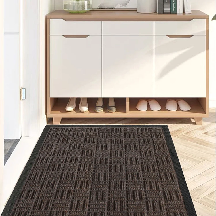 tural Rubber Door Mat  Waterproof Low Profile Heavy Duty Welcome Doormat for Indoor and Outdoor Easy Clean  Rug Mats for Entry