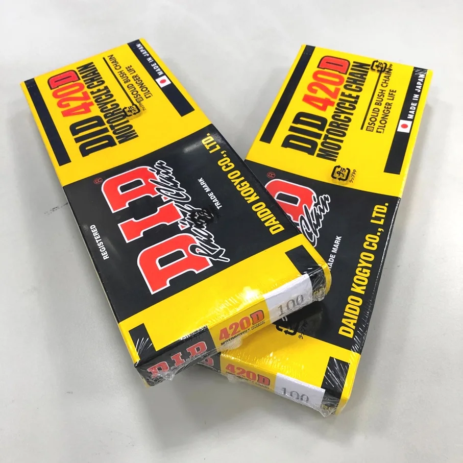(Made in Japan) DID 420D Motorcycle Chain 100 Links (420D x 100RB)