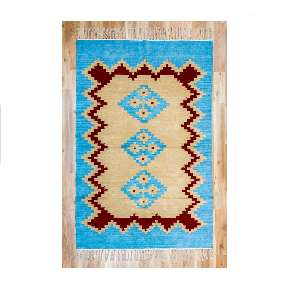 Worldwide Selling Superior Quality Customized Rectangle Shape Cotton Rug For Living Room and Bedroom At Lowest  Price
