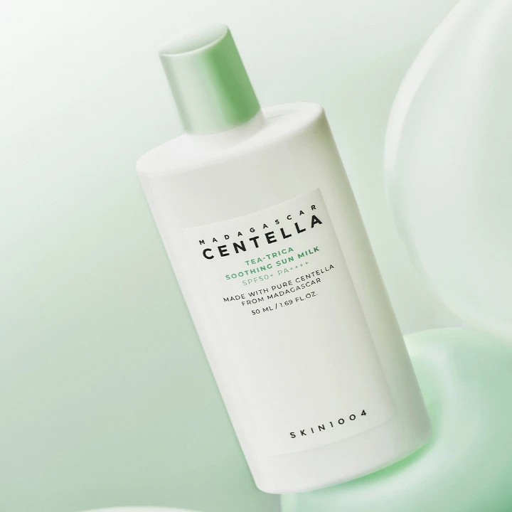 Korea cosmetic wholesale SKIN1004 Madagascar Centella Tea-Trica Soothing Sun Milk 50ml SPF 50+ pa+++