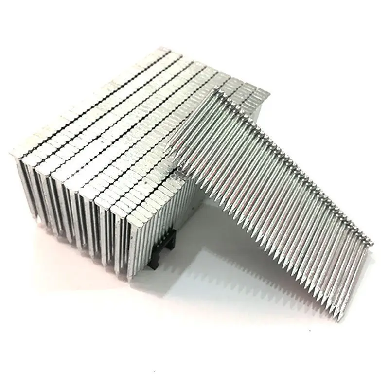 12 Years Leiting metal Steel Nail Manufactures OEM 18 Gauge F Series Sofa Pin Galvanized Pneumatic Brad Nails for Nail Gun