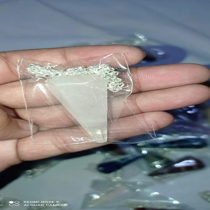 Wholesale Natural Crystals rainbow moonstone Pendulum:agate dowsing Pendulum: multi gemstone pendulum:crystal healingstone:craft