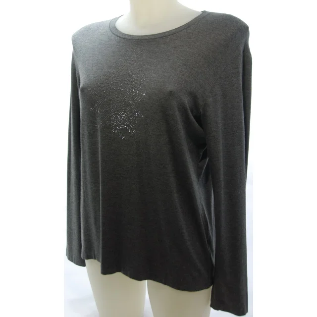 high quality italian jersey top embellished decoration sofisticated