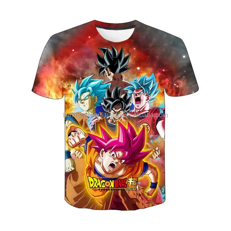 Anime T Shirt For Dragon Ball Z Men Women Children Goku Tee Casual Short Sleeve Custom 3D Print T-shirt Tops