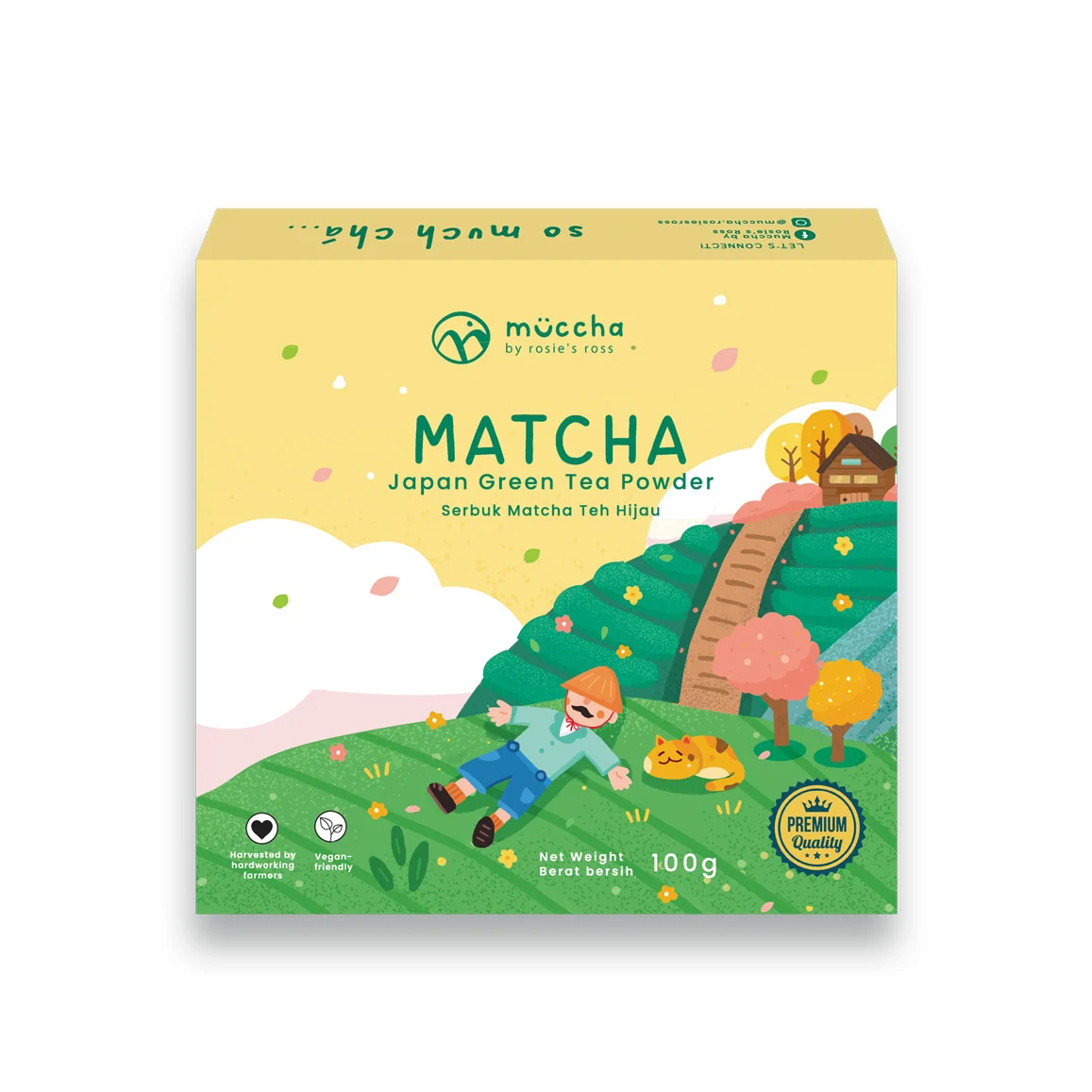 Premium Quality Muccha Premium Matcha Green Tea Powder (Unsweetened) 1KG Packing