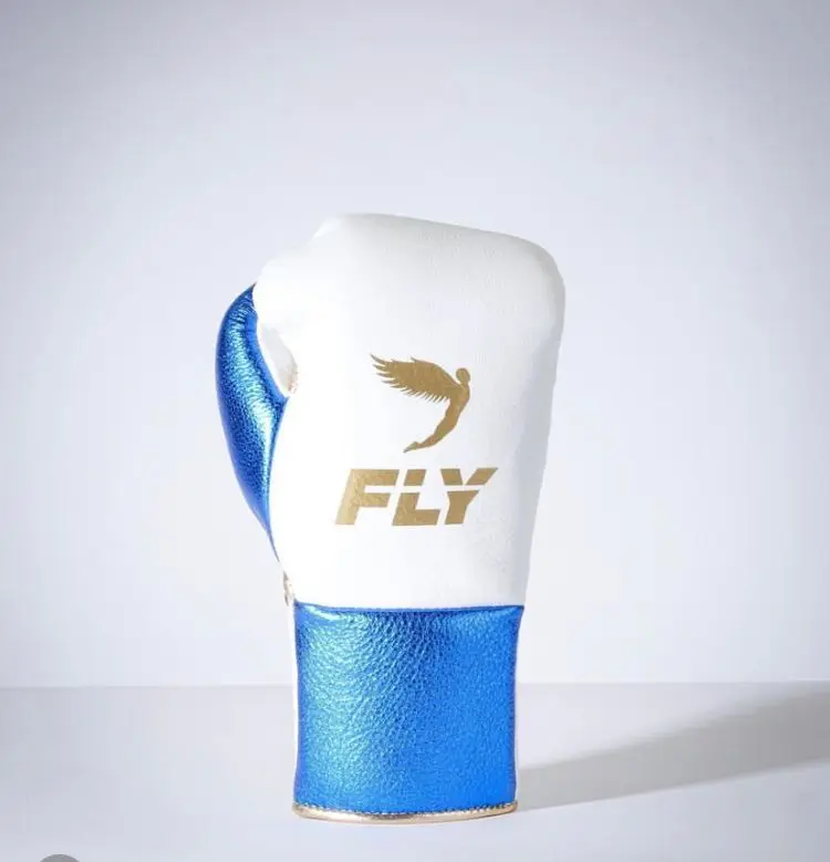 NEW HIGH QUALITY  LEATHER FLY BOXING GLOVES LACE-UP BOXING GLOVES RED  LFC-FBG-0093