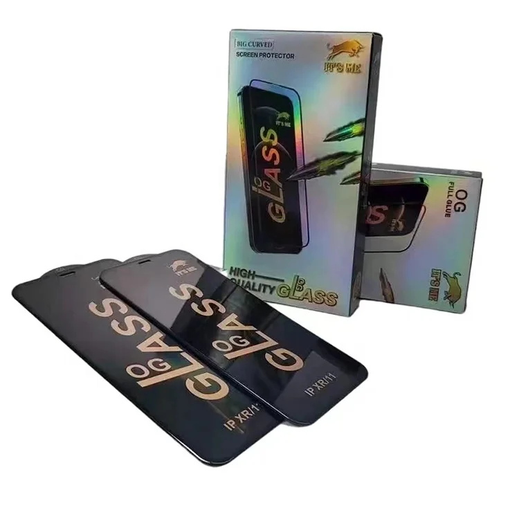 Wholesale Full Glue Og Glass Screen Protector Premium Mobile Phone Tempered Glass Protective Film  For Iphone 15 14 13 Pro Max