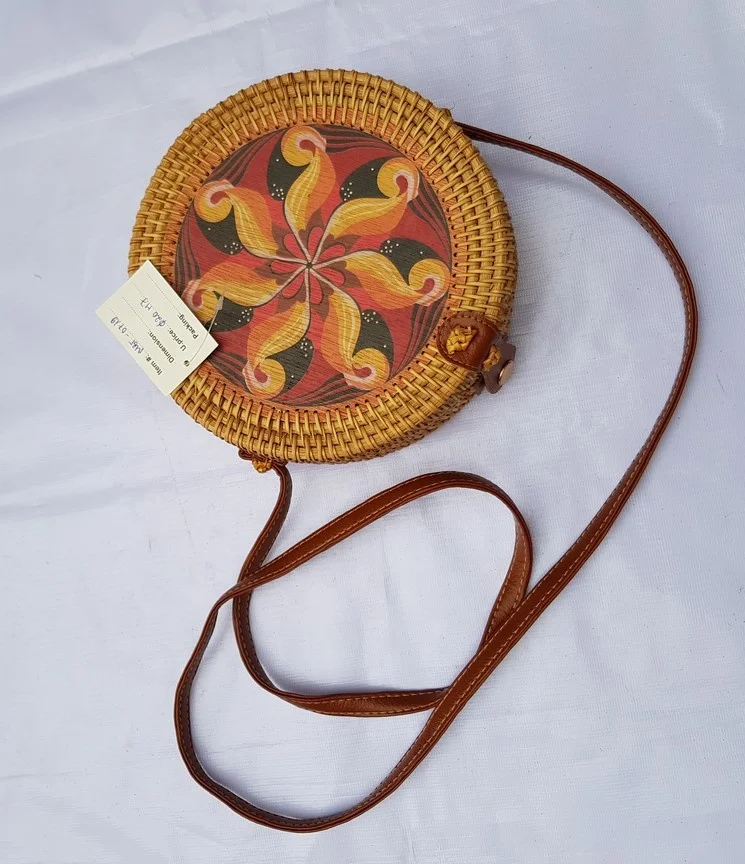 Luxury handbags wholesale for women Best seller round shaped lady bag with high quality made in Viet Nam