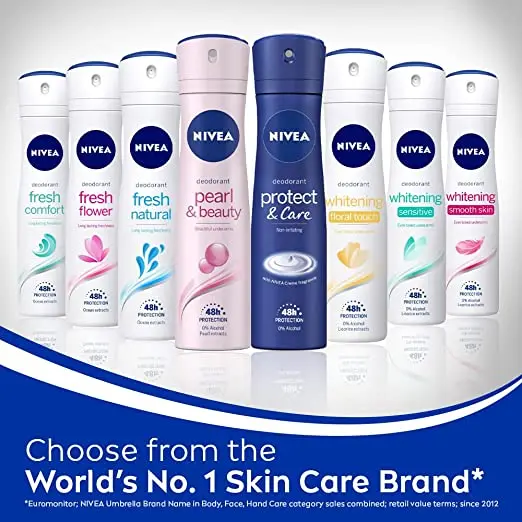 Nivea For Women Fresh Natural Deodorant 150Ml For Long Lasting Freshness For Female With Ocean Extract