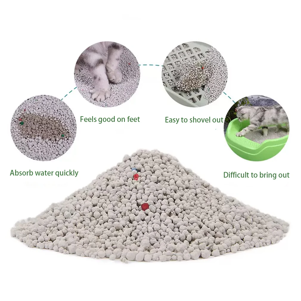 Direct China 7L Spherical Cat Litter Multi-Scented Rose Bentonite Ball Factory Direct Selling 10kg Sand Material Pet Products