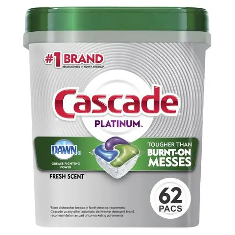 Cascade Dishwasher Detergent - Powder - 60 Oz (3.75 Lb) - 1/ Each - White