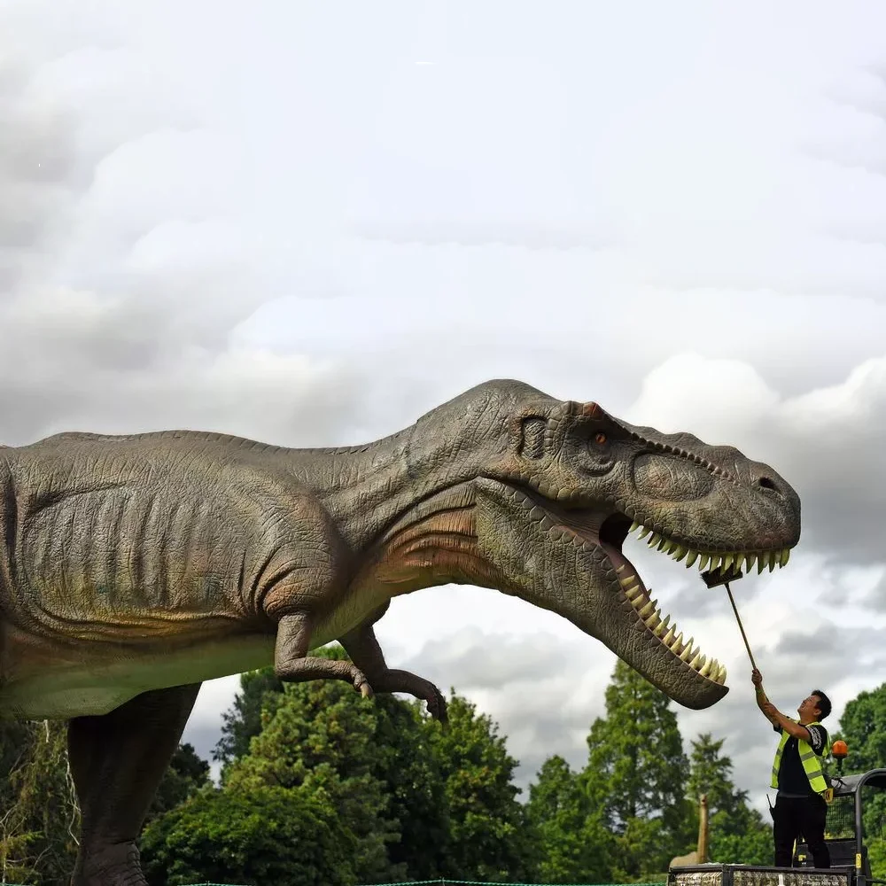 Realistic Amusement Dino World Animatronic Animated Dinosaur Model