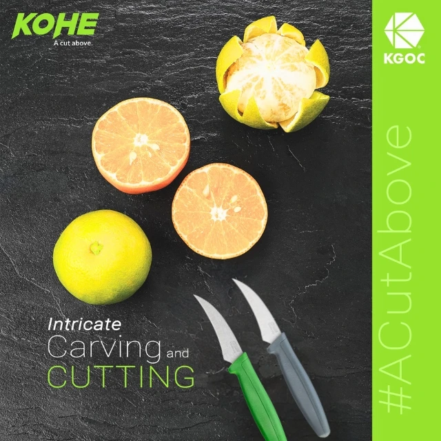 Curved Blade with Compact Size Paring Kitchen Knife