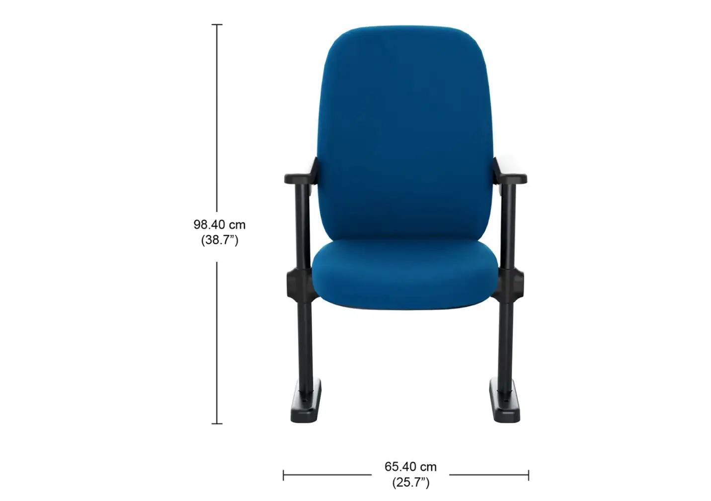 Top Grade Stainless Steel Auditorium Sofa Chairs with Fixed Back Modern Style Attractive Look Reasonable Price