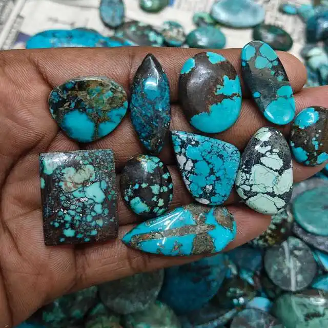 2024 Natural Tibet Turquoise Lot Handmade handmade Jewelry Making Pendent Wholesale Jaipur Bulk price Best Quality Gemstone