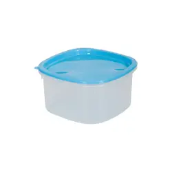 Multipurpose Space saving Plastic Square Storage Bin Box With Cover Storage Box Container W260 x D260 x H141 mm