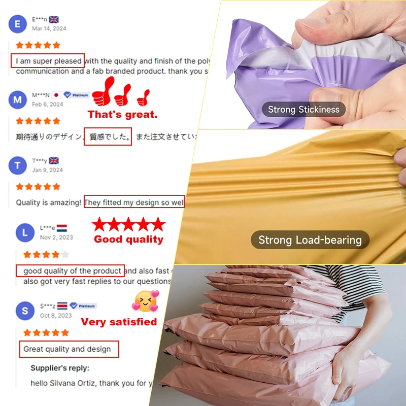 Wholesale Custom Poly Mailers Design Printed Express Packaging  Eco Friendly Plastic Shipping Mailing Bags