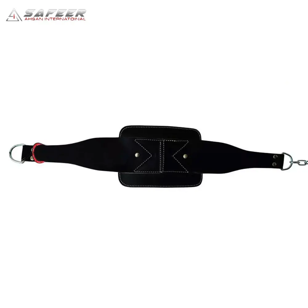 Wholesale Custom Logo Leather Weightlifting Dip Belt Favorable Price Weight Lifting Leather Dip Belt For Men And Women