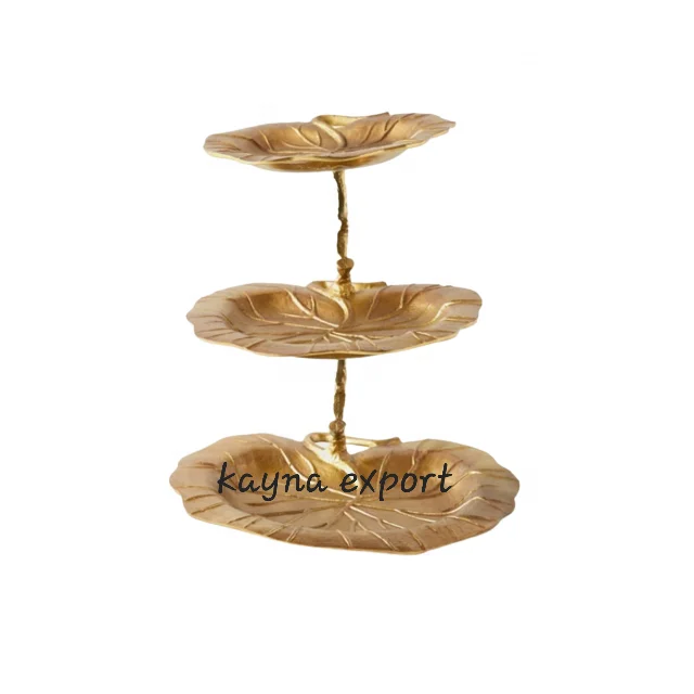 MOST SELLING HEART SHAPE METAL TRAY CUPCAKE STAND CUSTOM MADE DESIGN CUPCAKE STAND GOLD COLOR DESIGNER CUPCAKE STAND FOR WEDDING