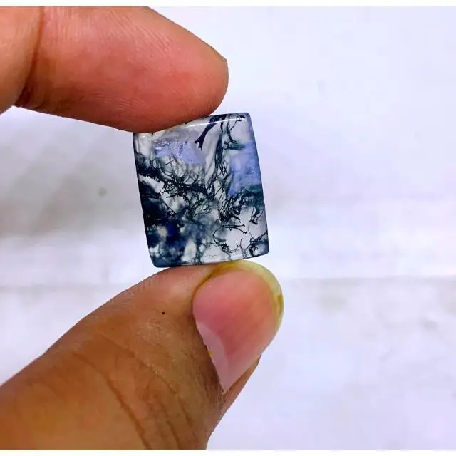 Best Grade Moss Agate Gemstone Moss Agate Loose Gemstone Cabochon Lot 100% Natura loose Gemstone For Jewelry 11 Cts. 17X14X4