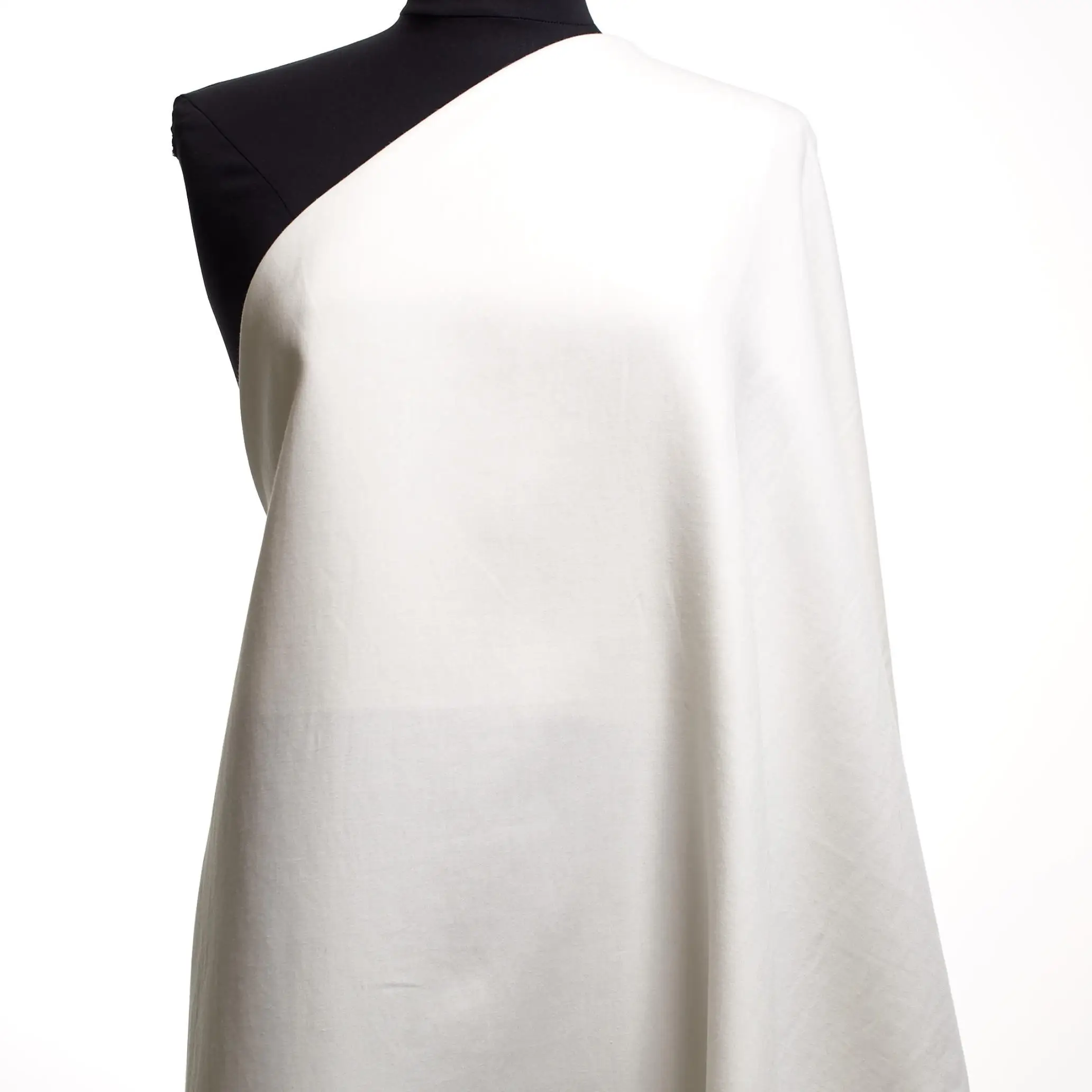 PPT Fabric Available Now for Purchase By The Meter. White Cotton Blend Linen Texture Fabric from Sustainable Company.